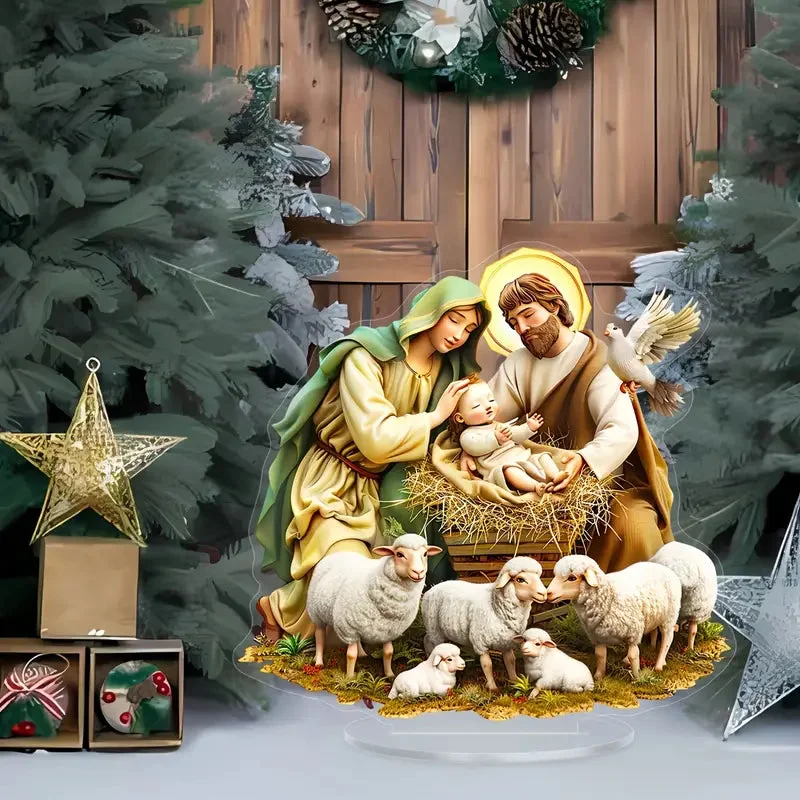 Installation de la Crèche de Noël