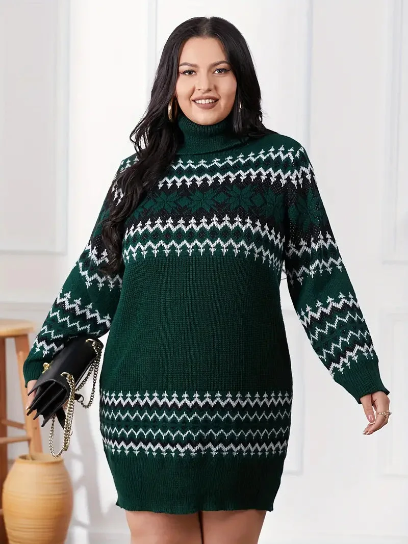 Robe Grande Taille pour Noël - Confort et Élégance