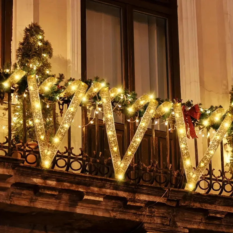 Guirlande lumineuse en ruban pour sapin