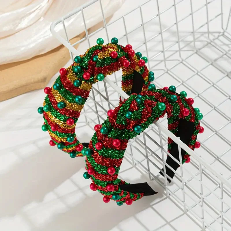 Serre Tête Chic Perles Noël