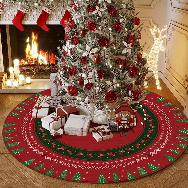 Cache pied sapin en tissu doux