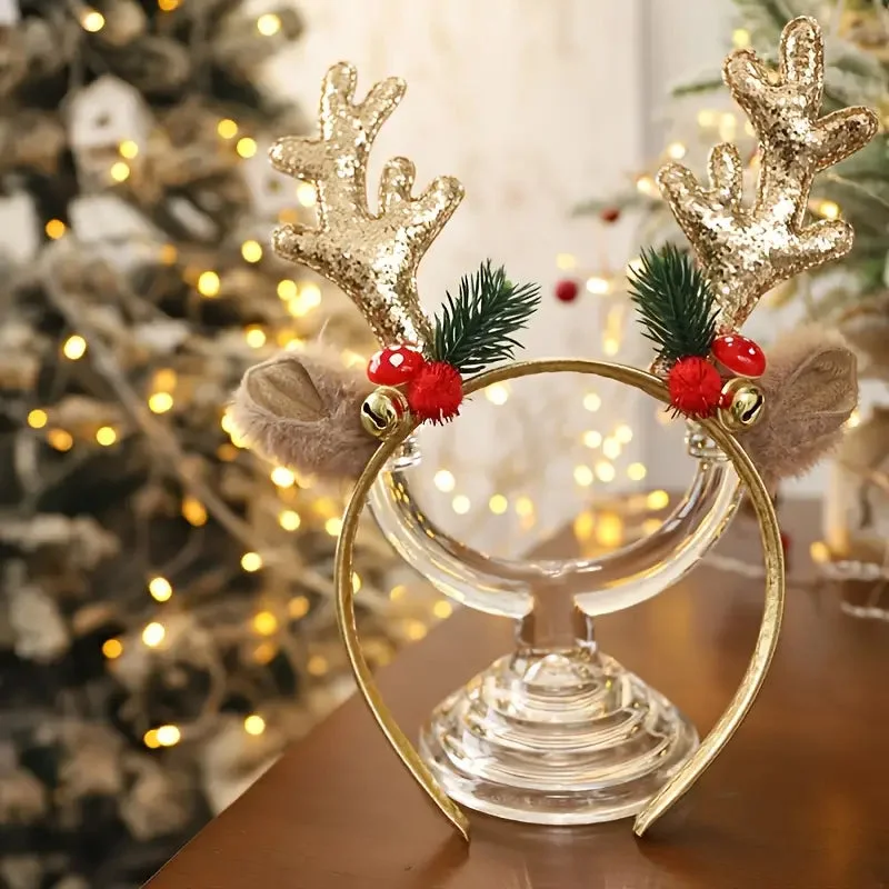 Serre Tête Rennes de Noël en fête