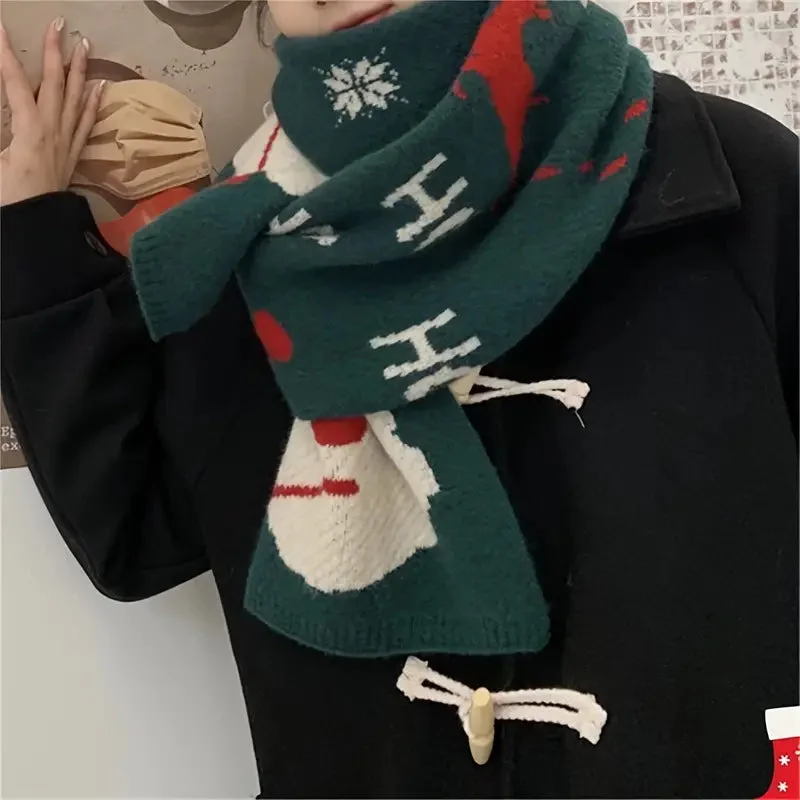 Écharpe de Noël avec décor en strass