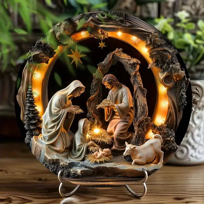 Crèche de Noël en Bois