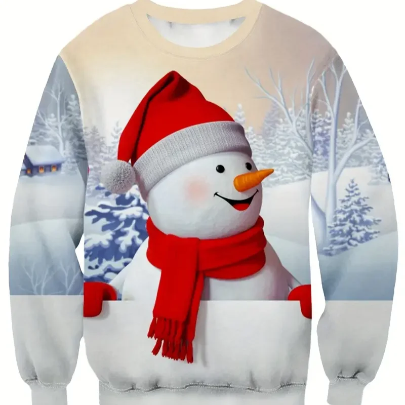 Pull de Noël Homme Bonhomme de Neige