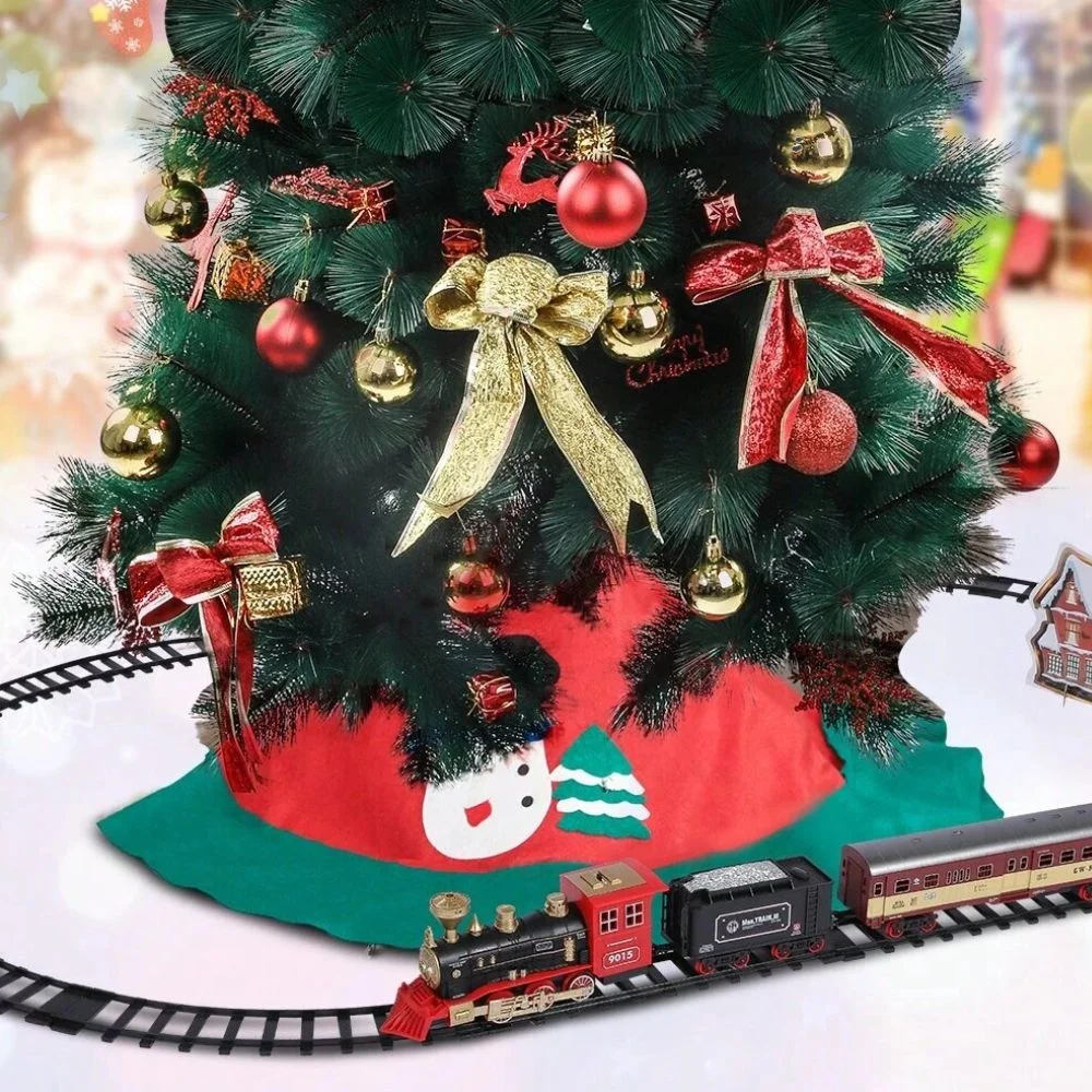 Train électrique de Noël lumineux