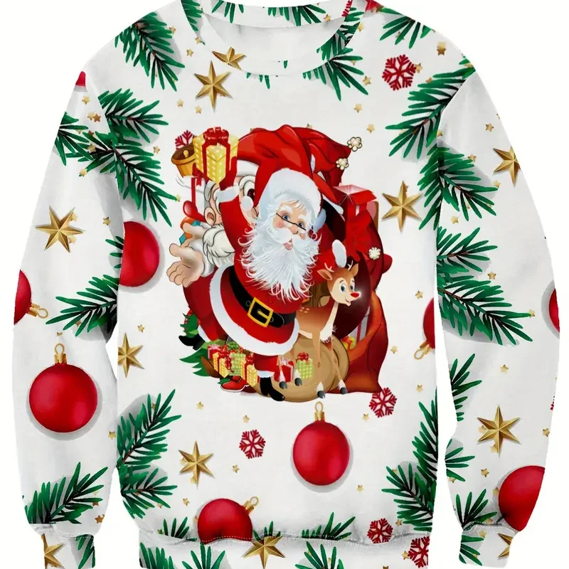 Pull de Noël pour homme avec motifs festifs