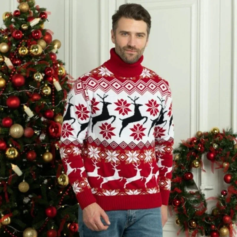 Pull de Noël Couple avec Rennes