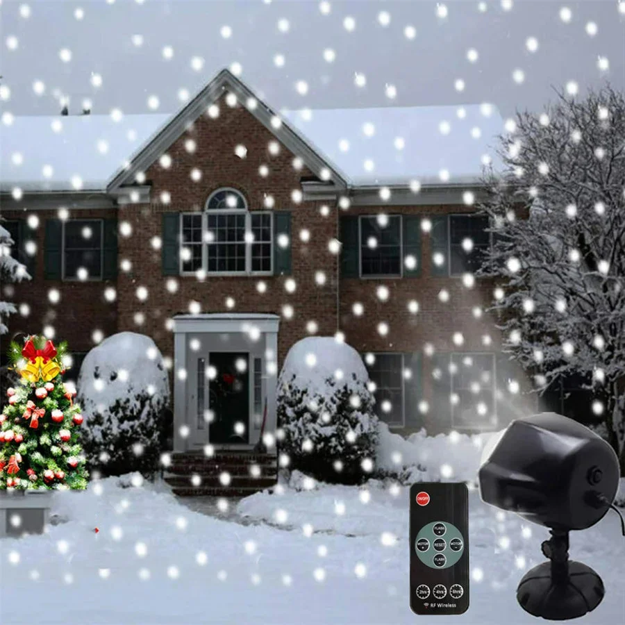 Projecteur Laser Noël dans un jardin