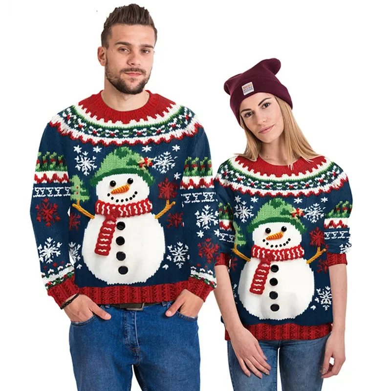 Pull de Noël Couple en Polyester
