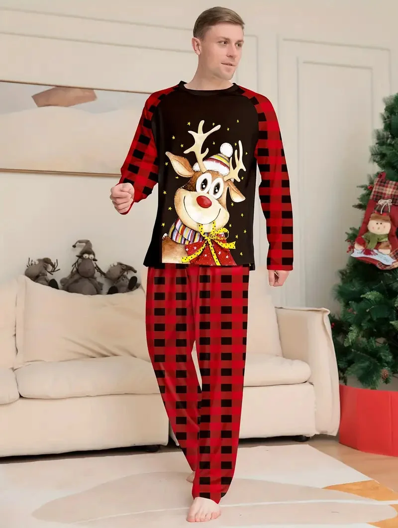 Pyjama Homme avec Renne de Noël
