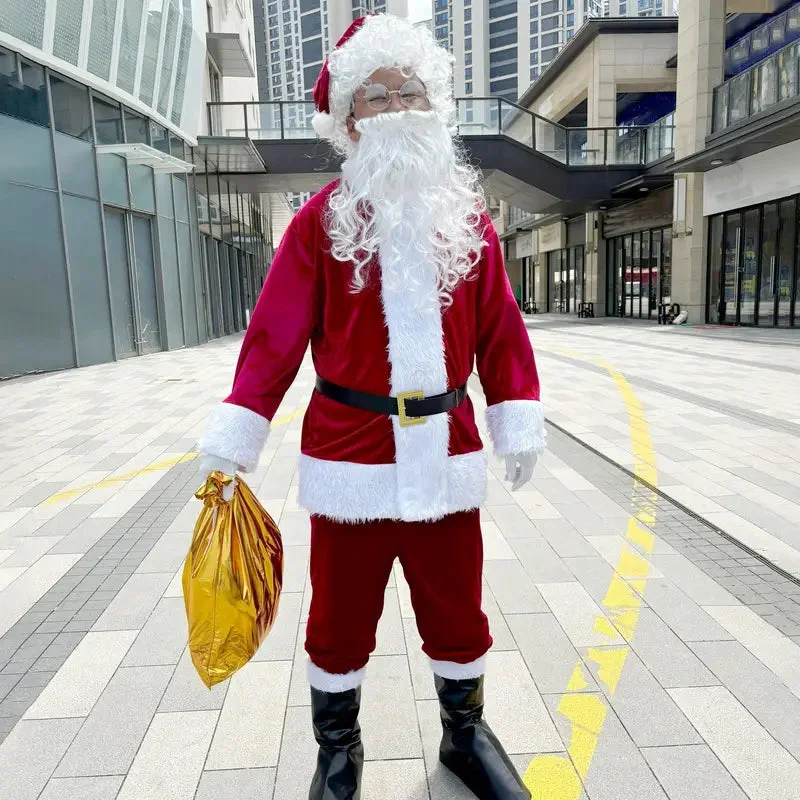 Costume 6 Pieces Père Noël Adulte