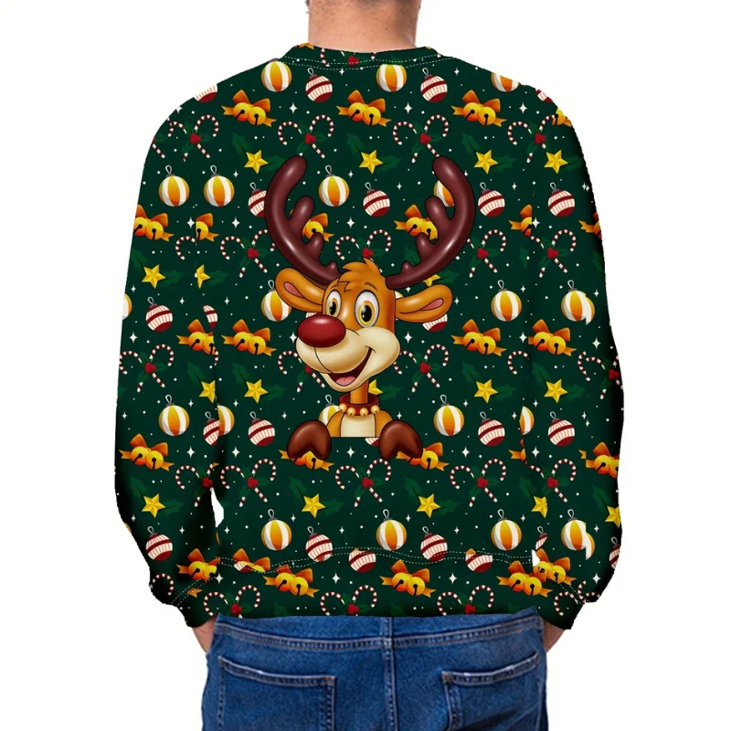 Pull de Noël avec design de Renne Cartoon