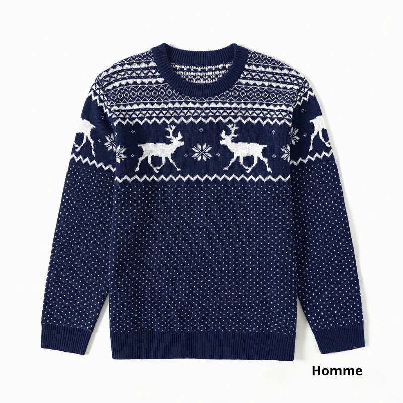 Pull de Noël avec Motif Rennes