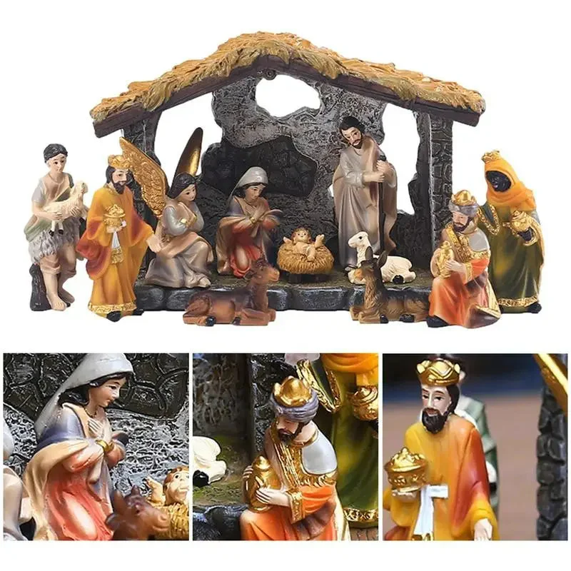 Ornement de Crèche de Noël Traditionnel
