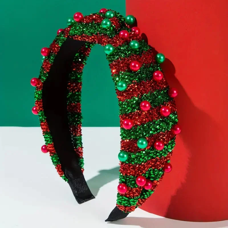 Serre Tête Chic Perles Noël