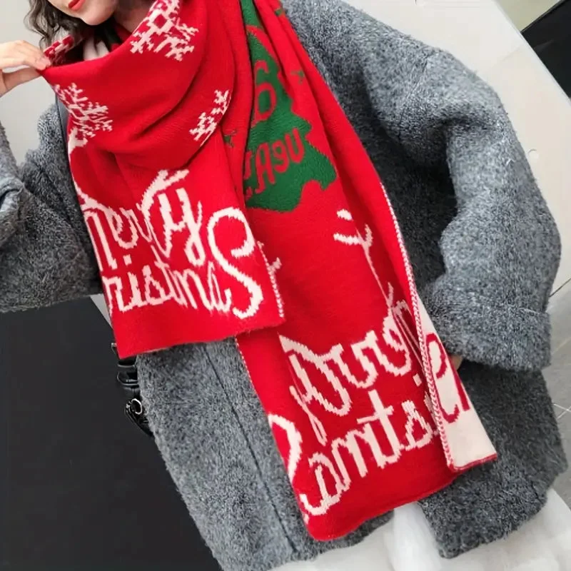 Echarpe De Noel XXL en tricot