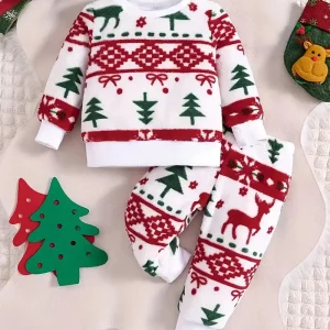 Ensemble Motif Sapin de Noel Bébé