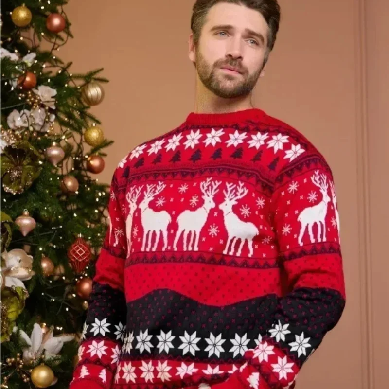 Pull Rouge de Noel Pour Couple