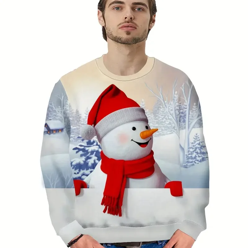 Pull de Noël Homme Bonhomme de Neige
