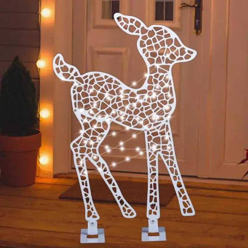 Renne de Noël Lumineux décoré