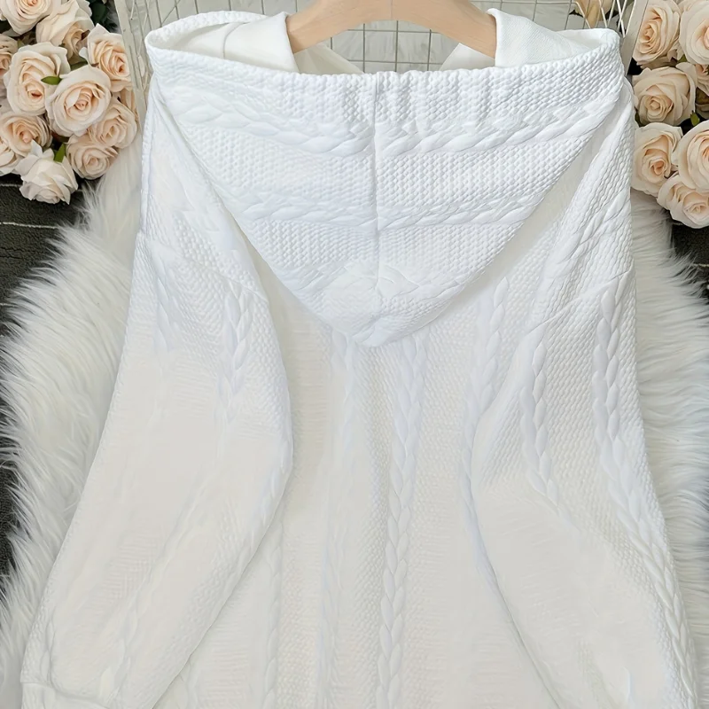 Sweat à Capuche Blanc Femme Noël - Style