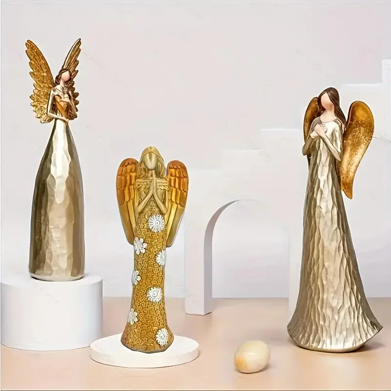 Decoration ange de Noel doré