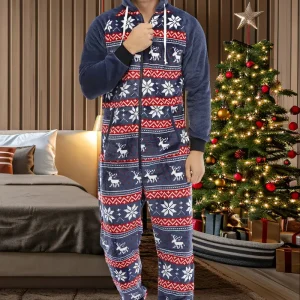 Pyjama Polaire Renne de Noel Homme