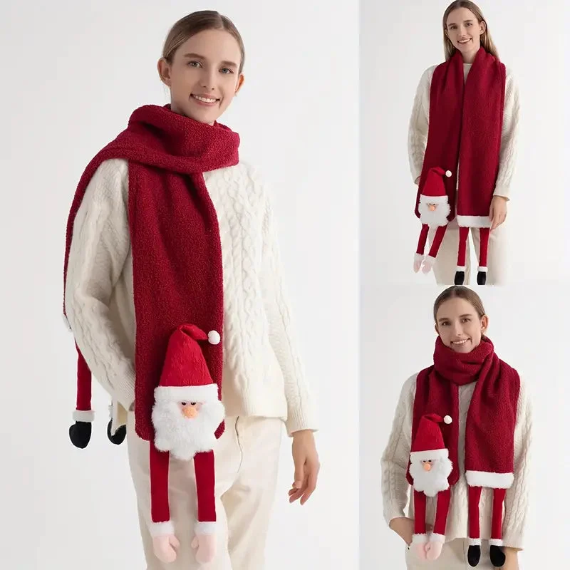 Écharpe Père Noël 3D en détail