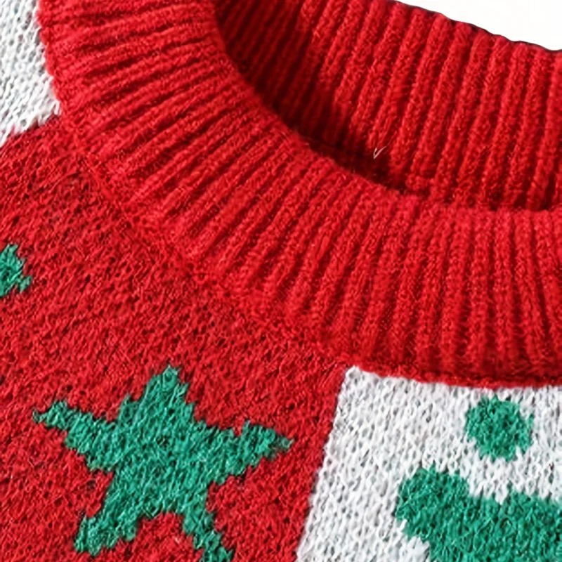 Pull de Noël Pour Homme avec col ras du cou