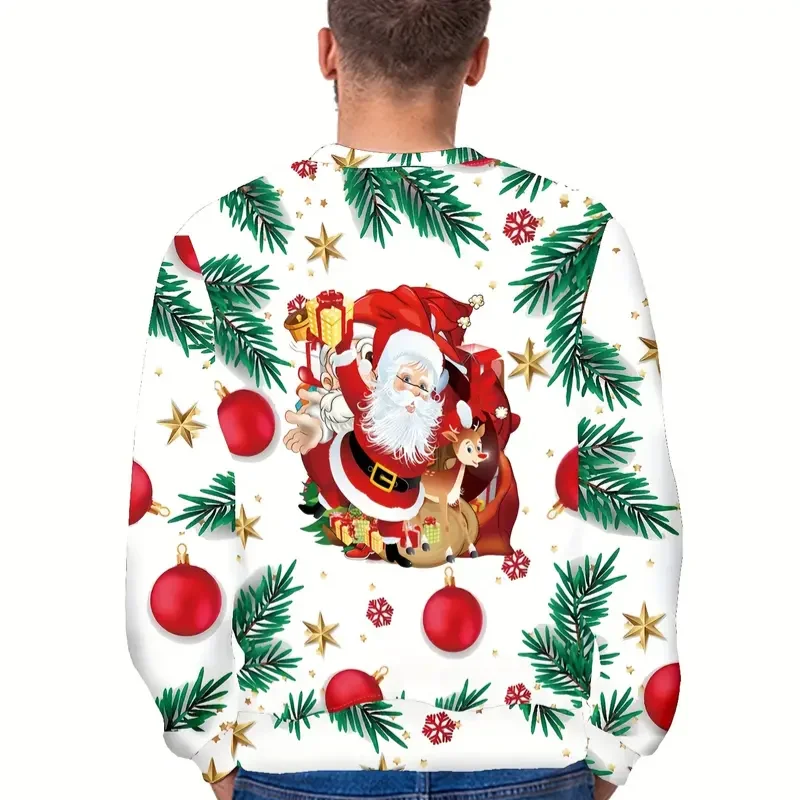 Pull de Noël Homme en polyester et élasthanne
