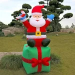 Pere Noel Gonflable Assis