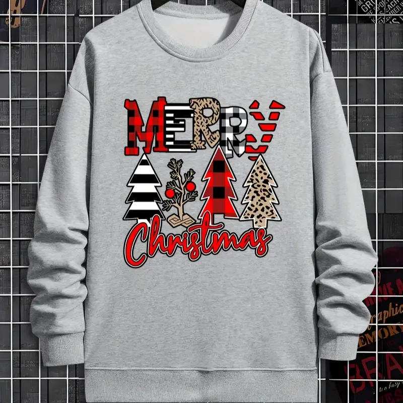 Pull de Noël pour homme avec sapins