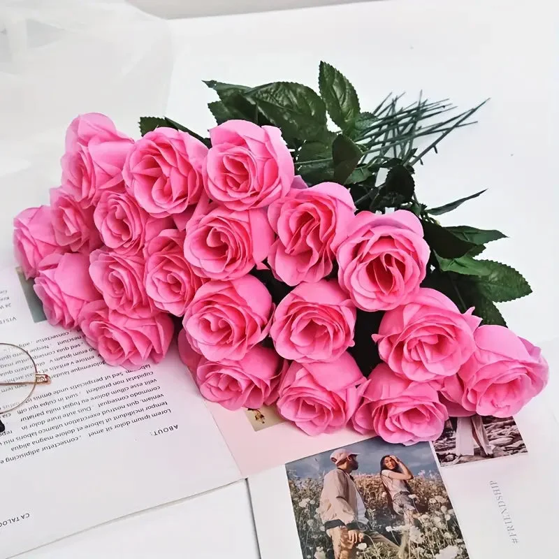 Roses de Noël en tissu