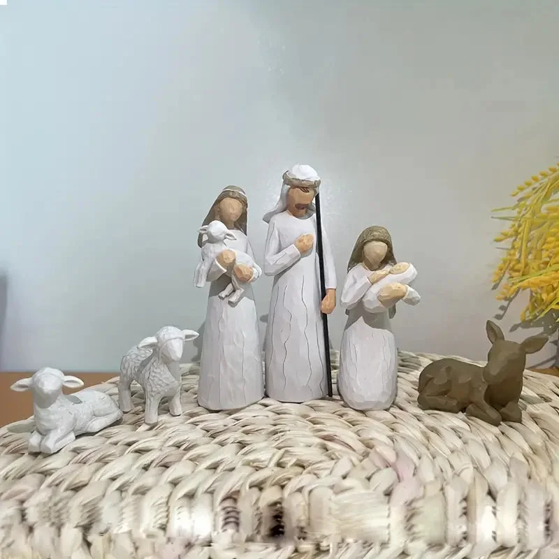 Scène de la Crèche de Noël Santon