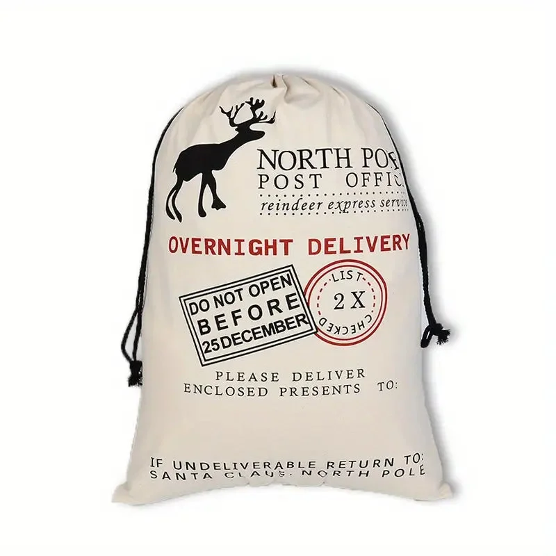 Sac de Noël avec des motifs festifs