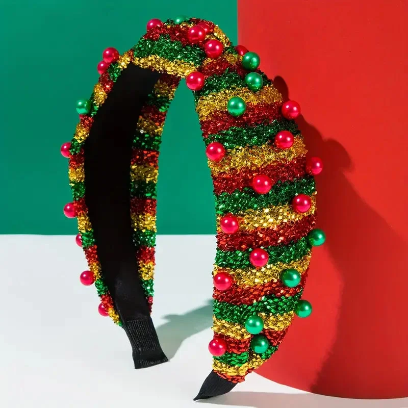 Serre Tête Chic Perles Noël