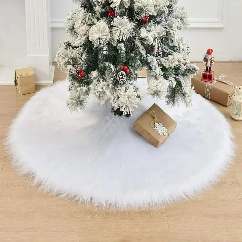 Cache pied sapin blanc en décoration