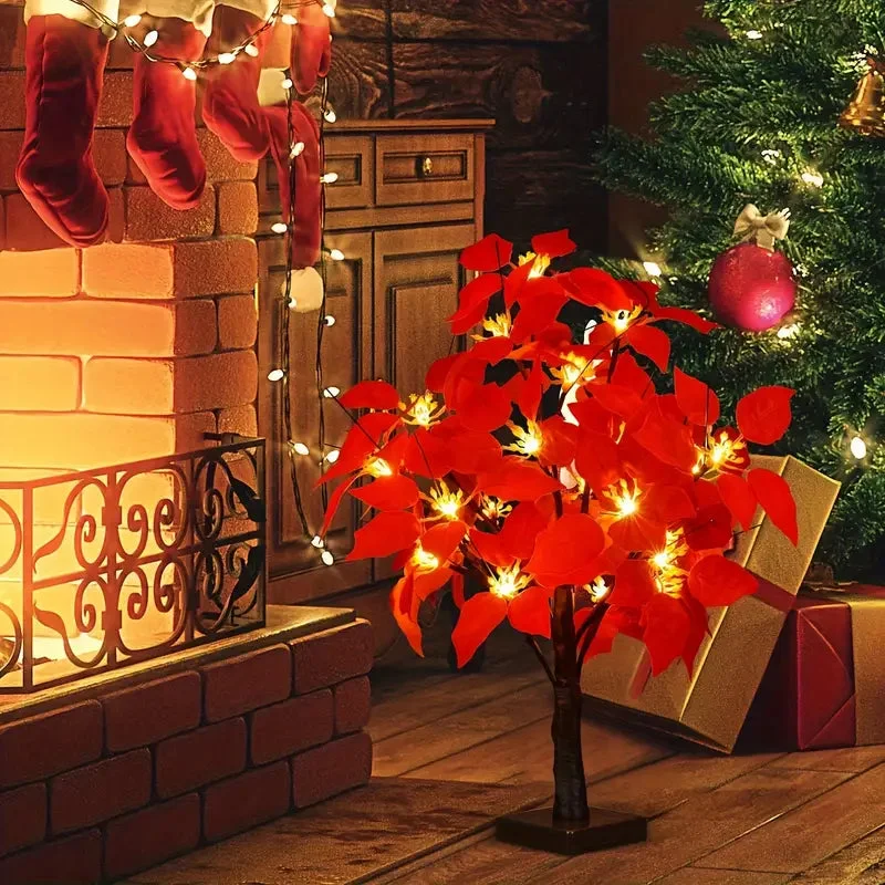 Détails de l'Arbre de Poinsettia LED