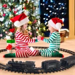 Train Electrique Noir Pour Pied Sapin de Noel