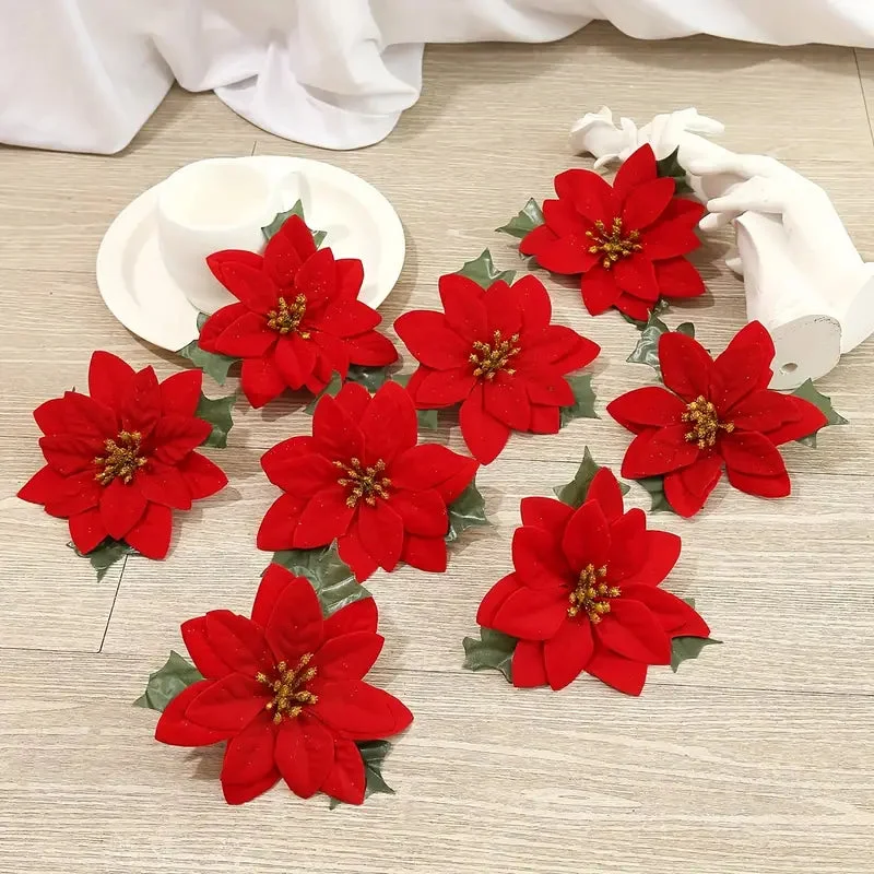 Fleur de Noël Feuille Rouge