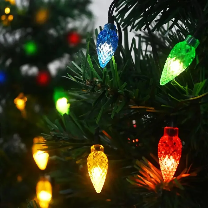 Sapins LED Solaire en extérieur