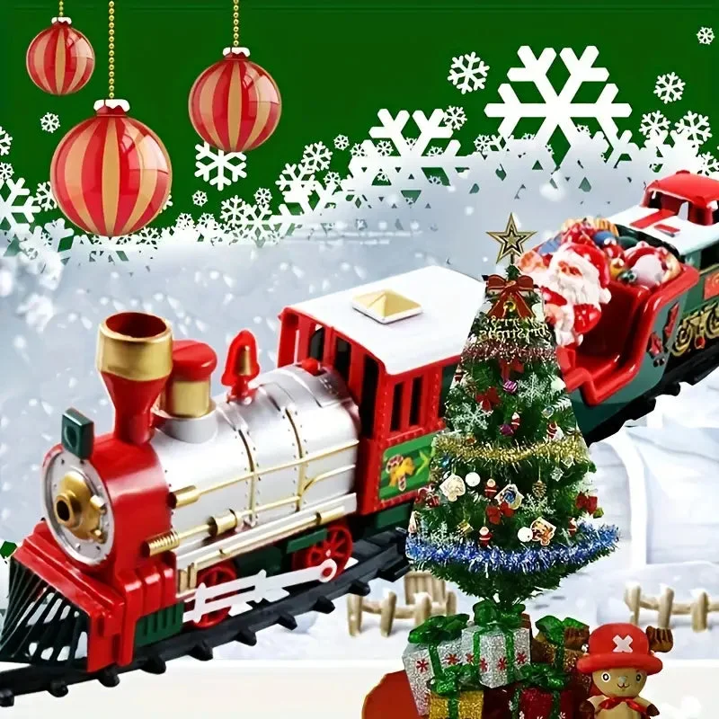 Train Electrique de Noel Festif en action