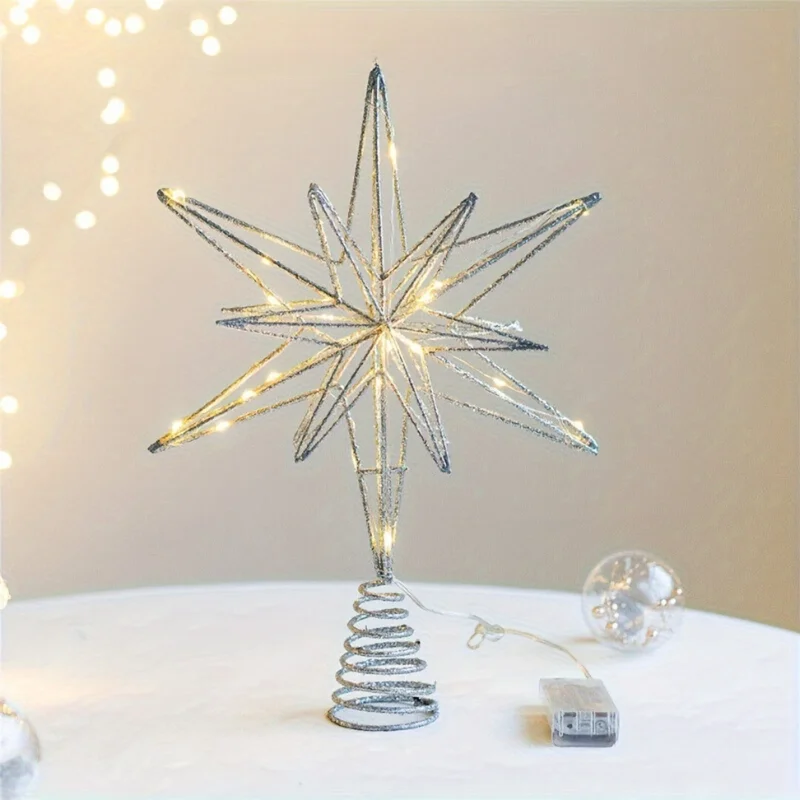 Étoile de Noël scintillante