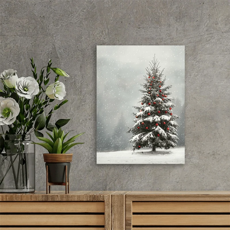 Ambiance festive avec le Cadre Sapin de Noël