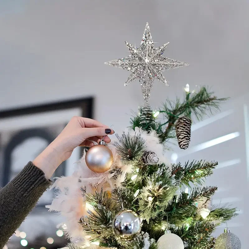 Étoile de Noël scintillante