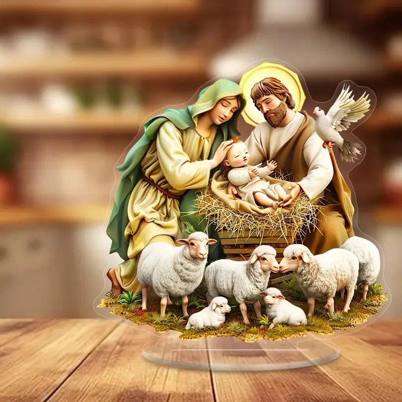 Crèche de Noël en Acrylique