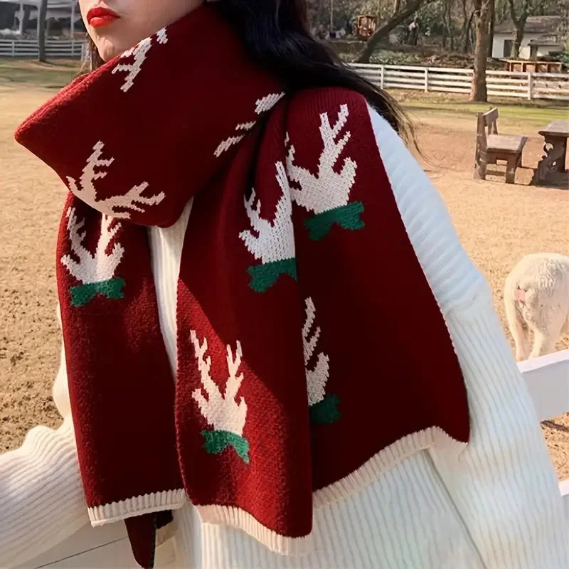 Écharpe Rouge Bordeaux avec Strass