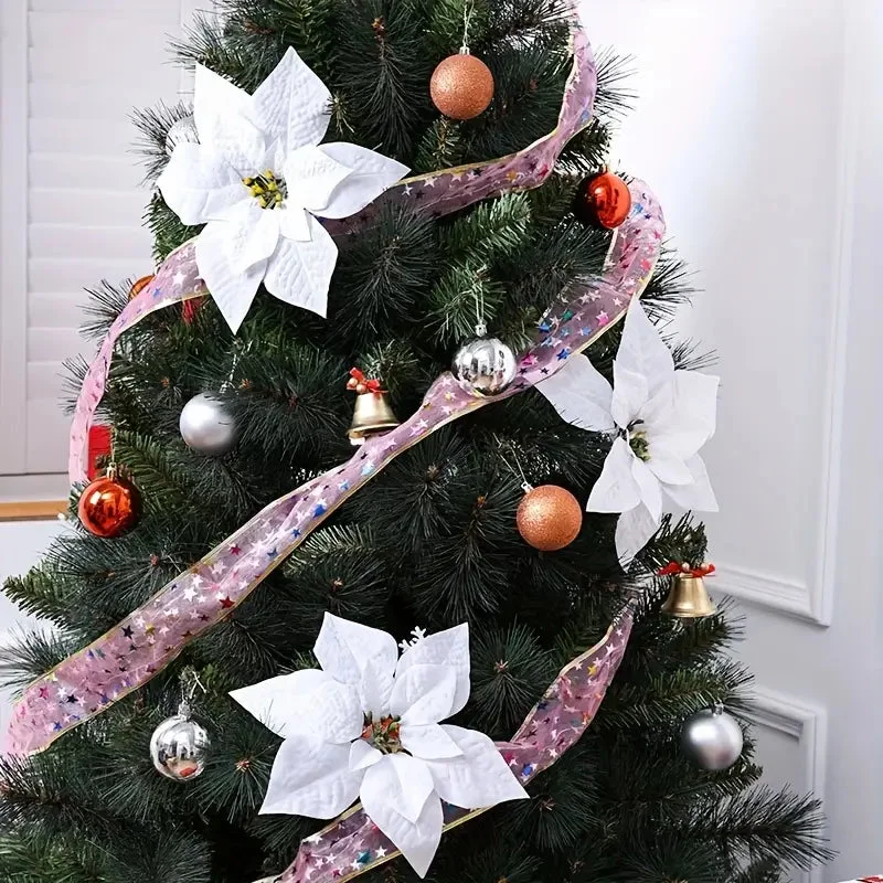 Rose de Noël en Tissu Résistant