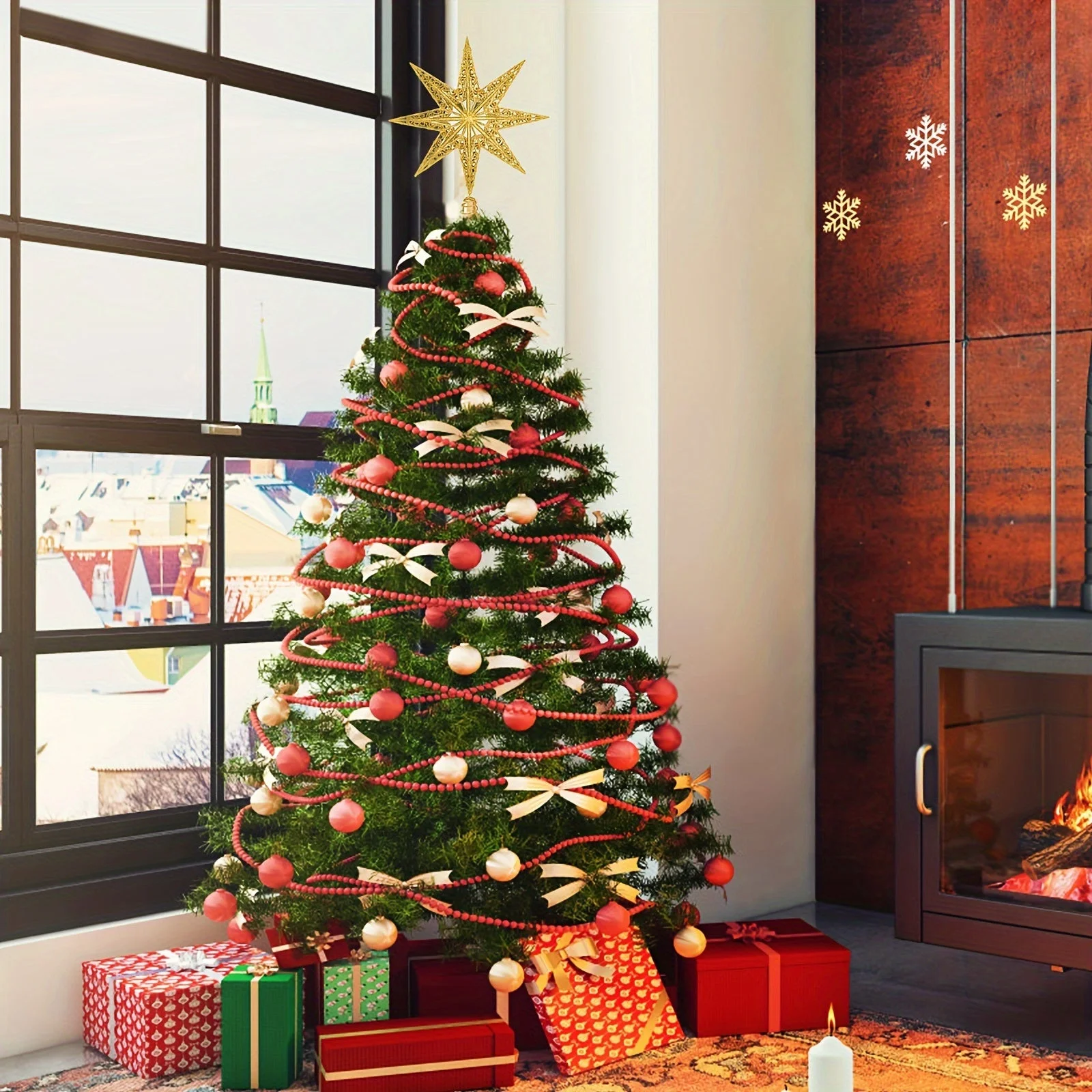 Étoile de Noël scintillante